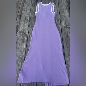 Unbranded Ribbed Split Thigh Cut Out Waist Dress, size XL